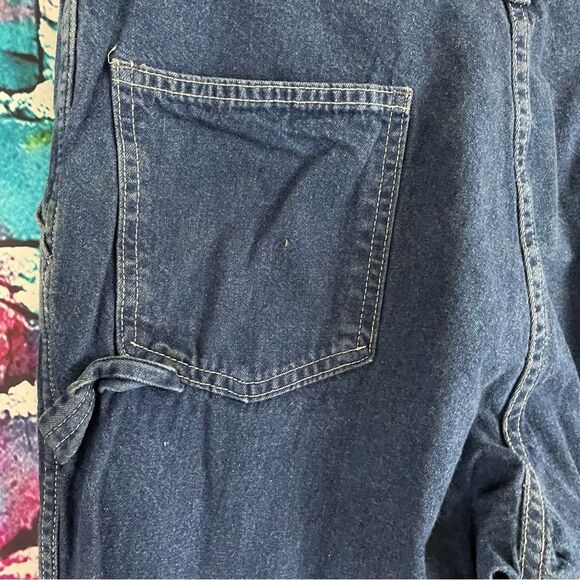 Vintage OshKosh Denim Carpenter Jeasn Made in USA Talon 42 Zipper 36 x 32 - Picture 9 of 10